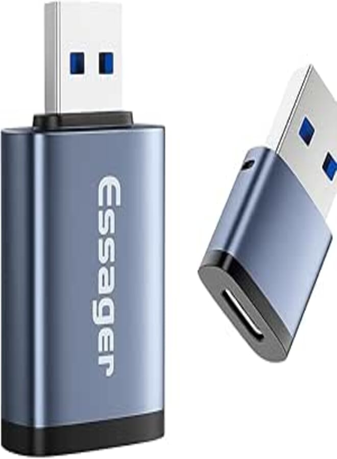 محول Essager من نوع C أنثوي إلى USB A 3.0 ذكري OTG (3A، 5Gbps) – نقل عالي السرعة، تصميم معدني مدمج – لأجهزة الكمبيوتر المحمولة، محركات الفلاش، الهواتف الذكية